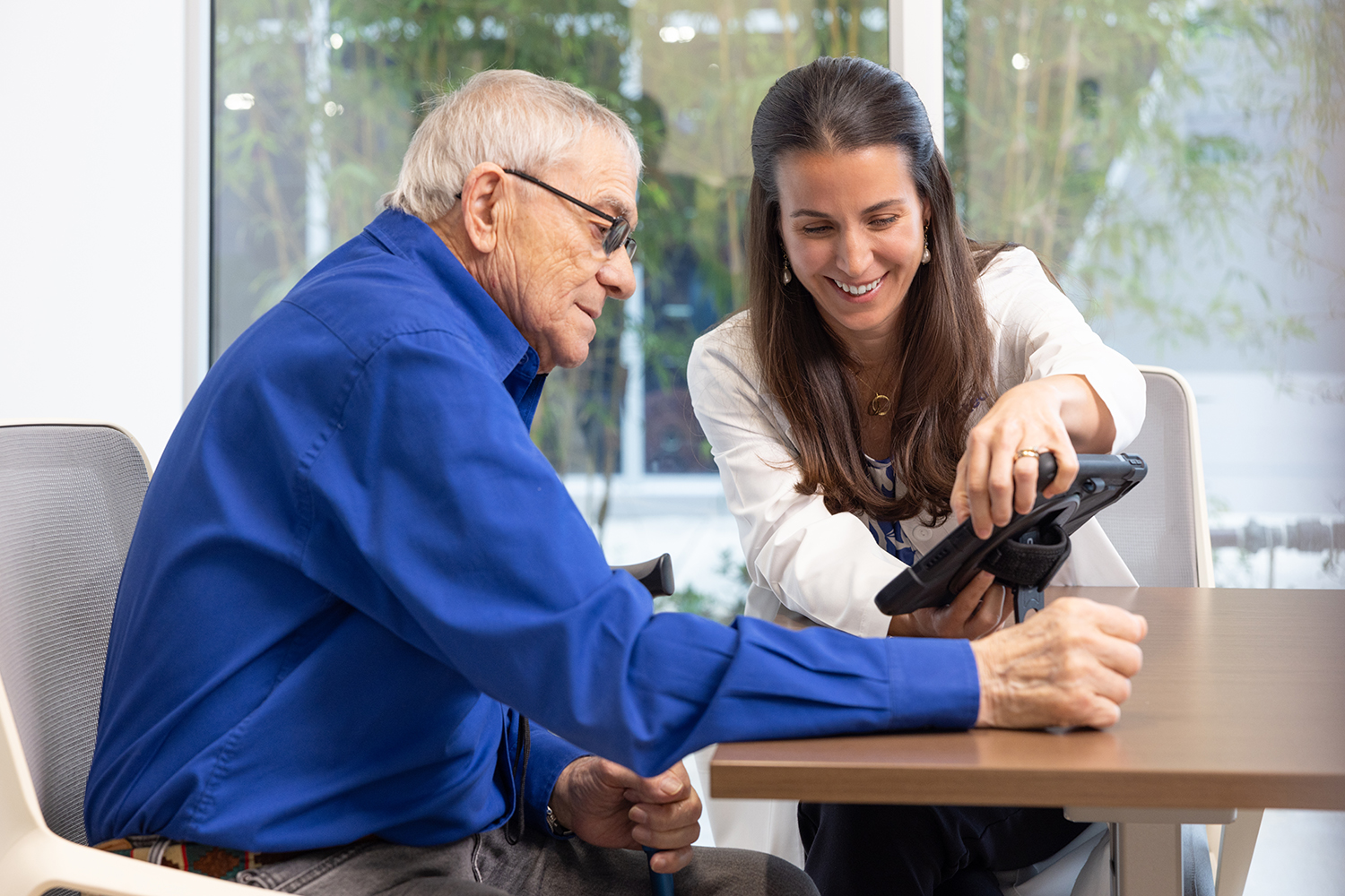 Dr. Guzman-Suarez with patient
