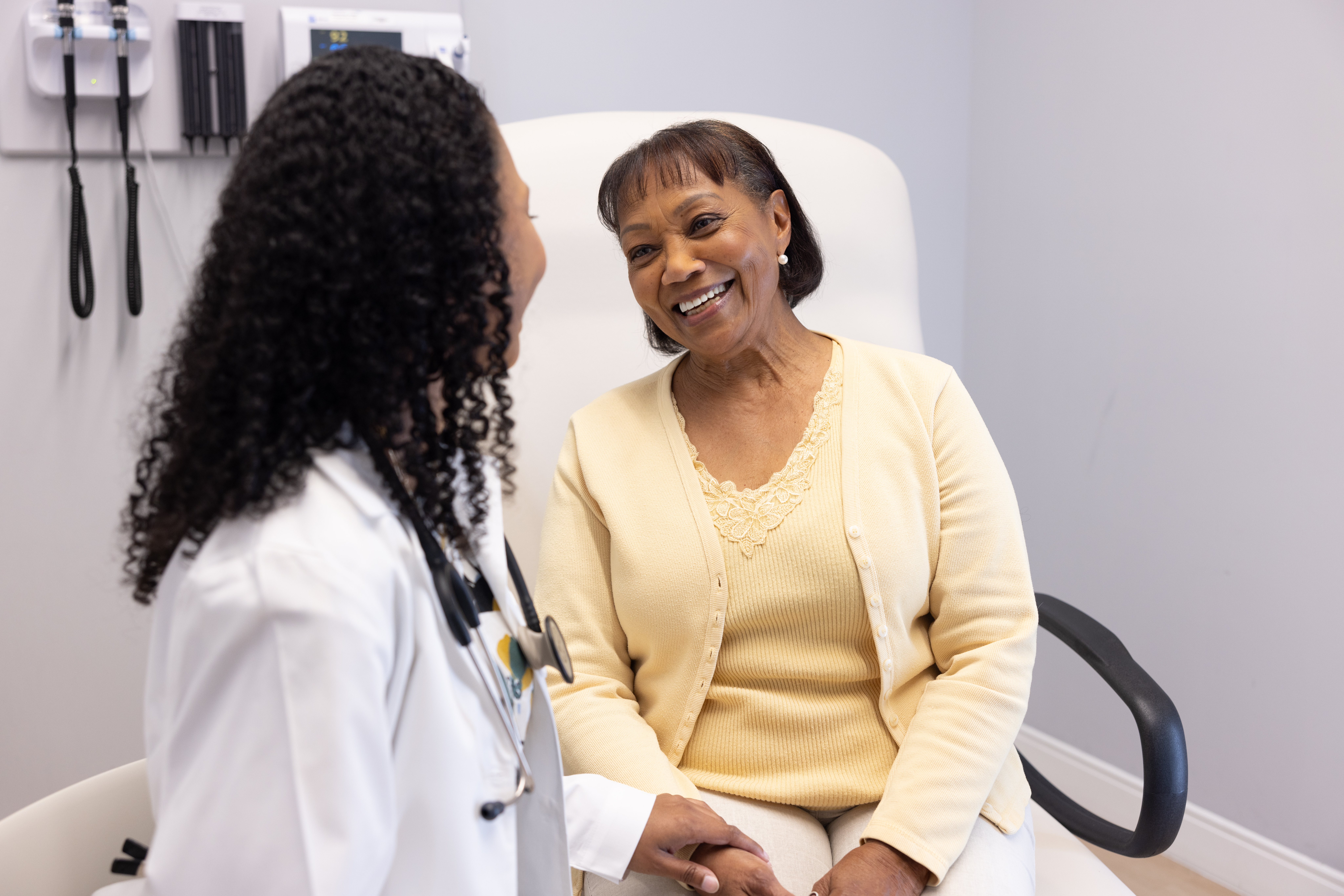 Dr. Beranger with patient